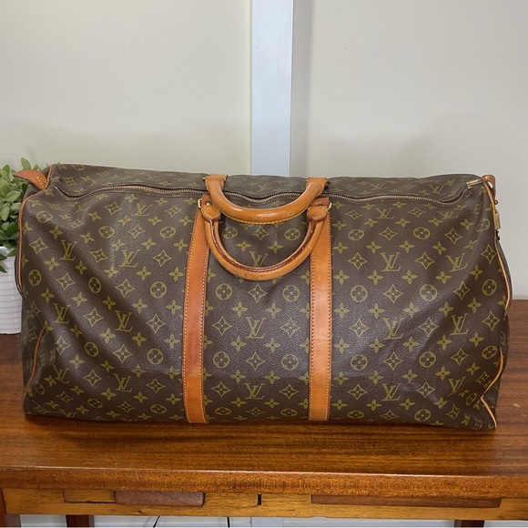 Louis Vuitton Authentic 60 Keepall Brown Monogram Duffel Bag - Picture 2 of 16